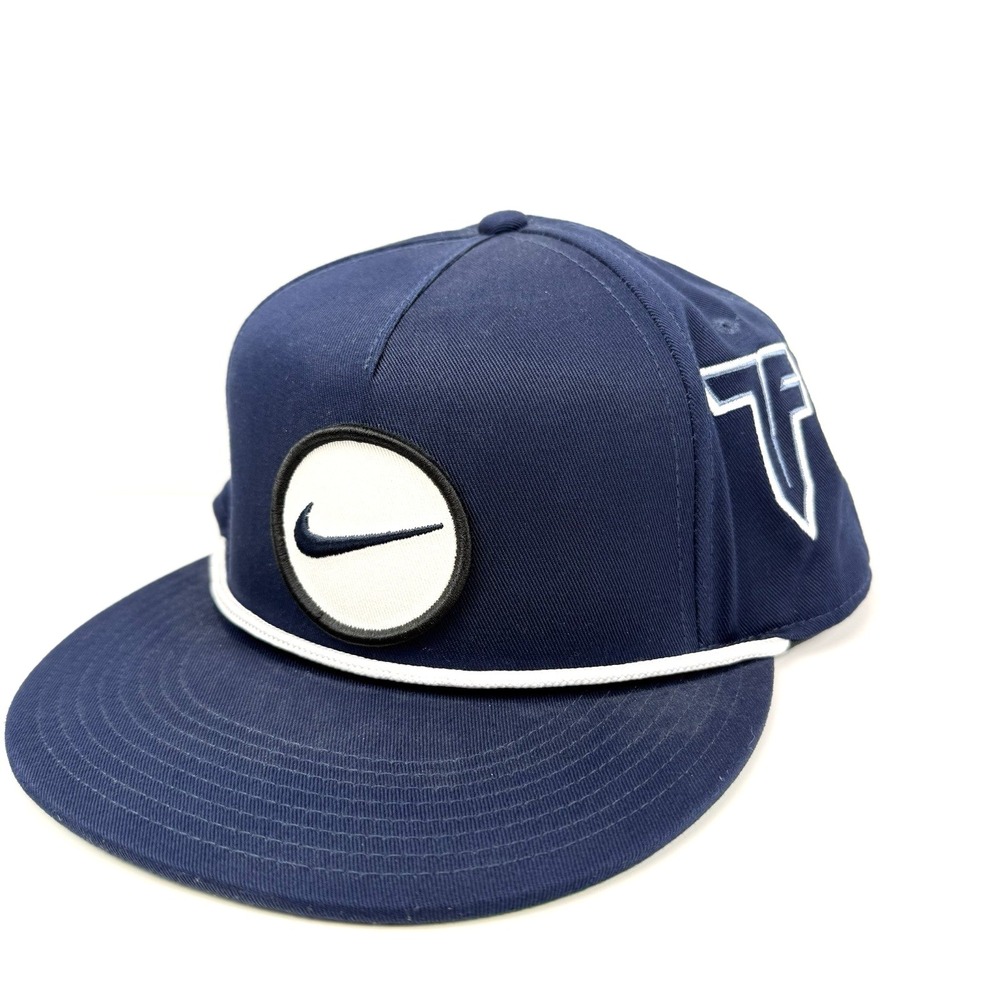 Nike Golf Hat Tony Finau PGA Golf Rope Blue Snapback Cap 1 Size Adjustable